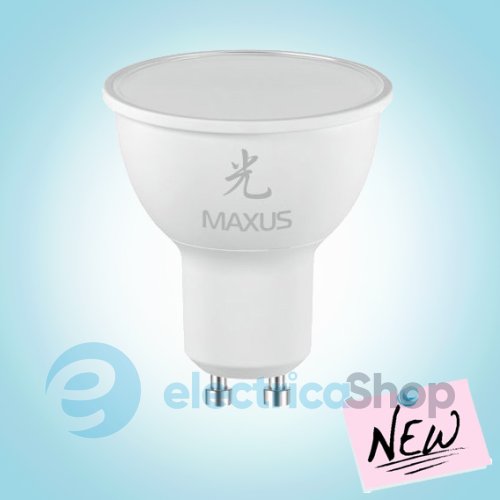 Лампа светодиодная MAXUS LED MR16 5W 3000K 220V GU10 AP (1-LED-403)