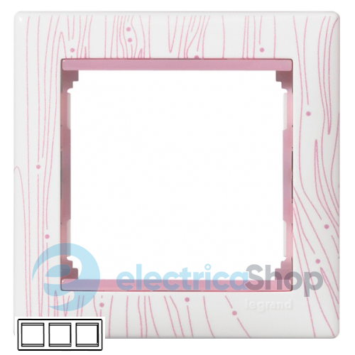 Рамка установочная 3-я Legrand Valena 770453, цвет «розовый кварц»