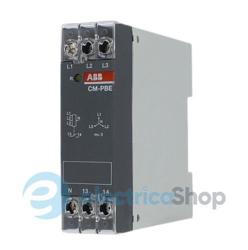 Реле контролю напруги Abb CM-PBE 1SVR550881R9400 1NO 3x320-460V/AC, 185-265V/AC, контроль N