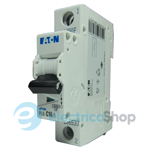Автоматический выключатель 1-фазный PL6 Eaton 25 Ампер, тип «C»