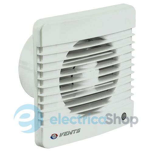 Вентилятор витяжний Вентс 150МВТ, &#8709;150 з шнурковим вимикачем і таймером, колір білий