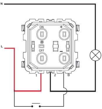 Електрична схема підключення димера 773615