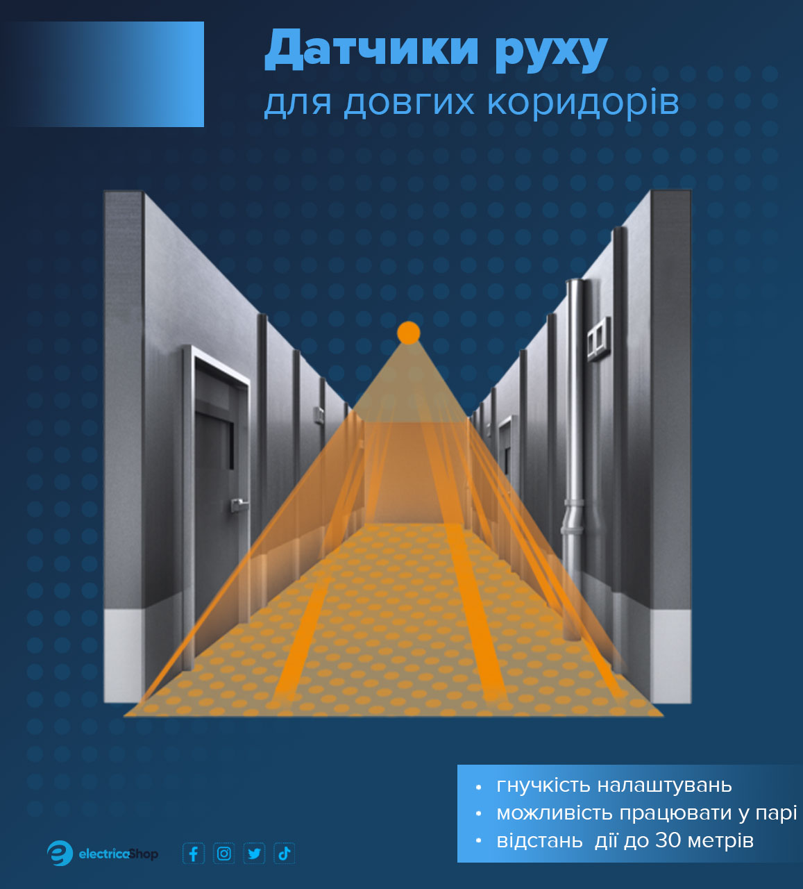 Как выбрать датчик движения для длинного коридора?