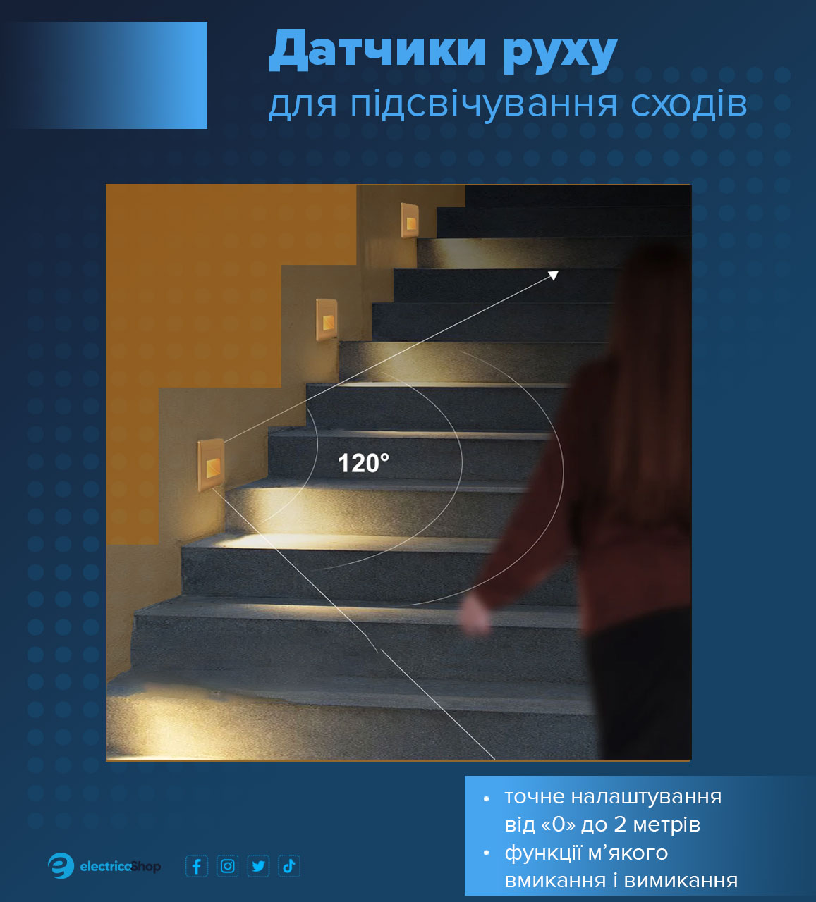 Как выбрать датчик движения для подсветки ступеней лестницы?