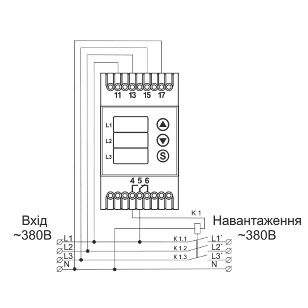 Як підключити реле напруги DigiTOP VP-380V