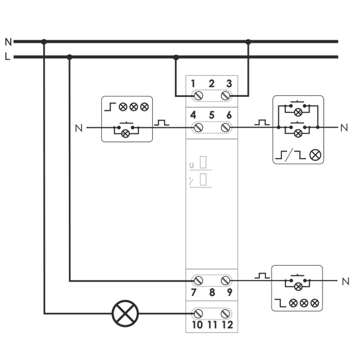 як підключити реле BIS-412