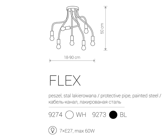 Люстра Nowodvorski FLEX BLACK