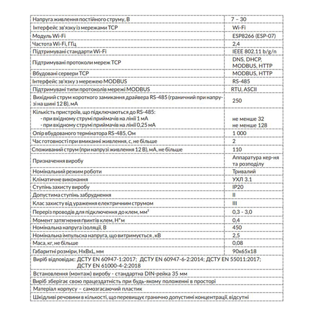 Додаткова інформація EM-482 