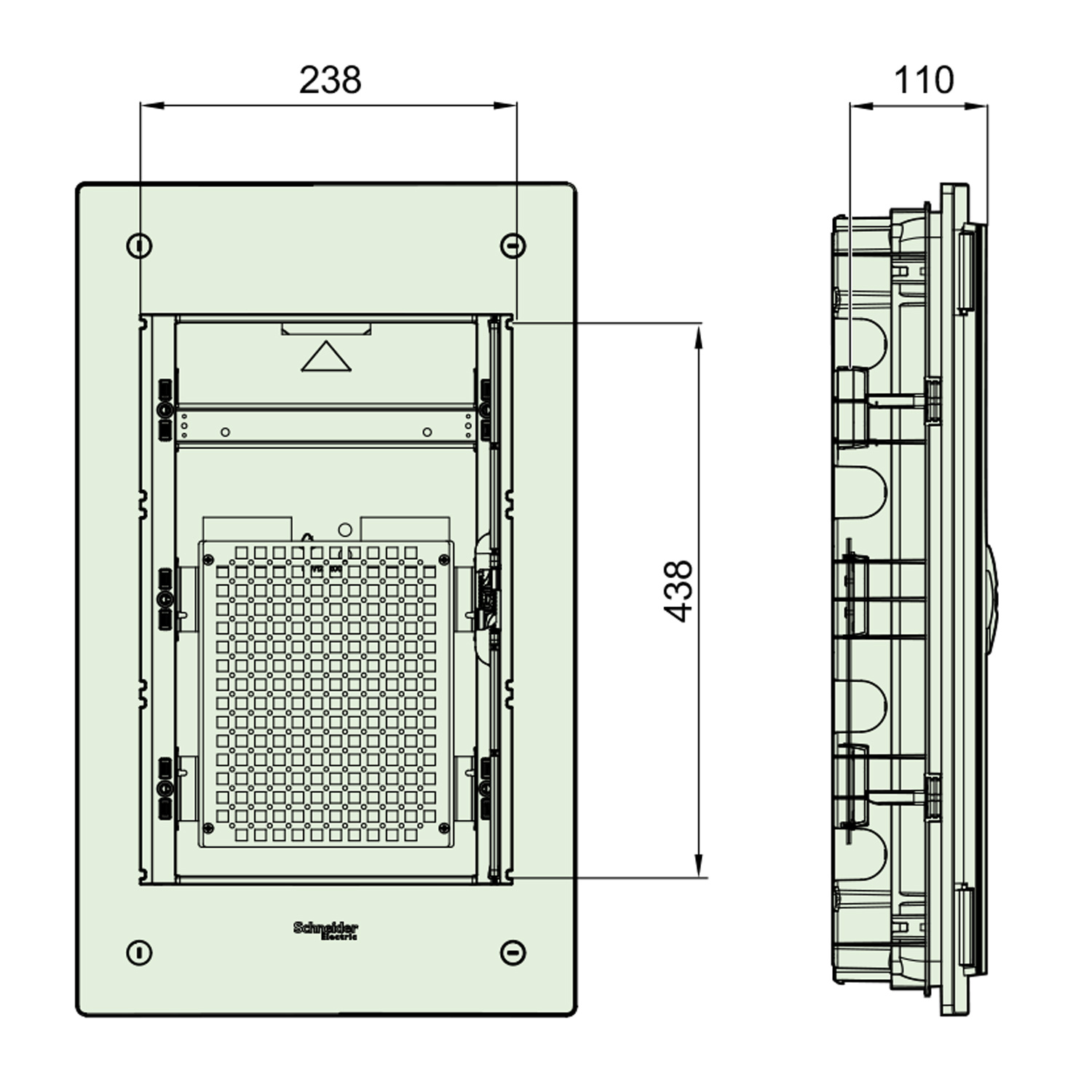 Размеры мультимедийного щита LVSXU313