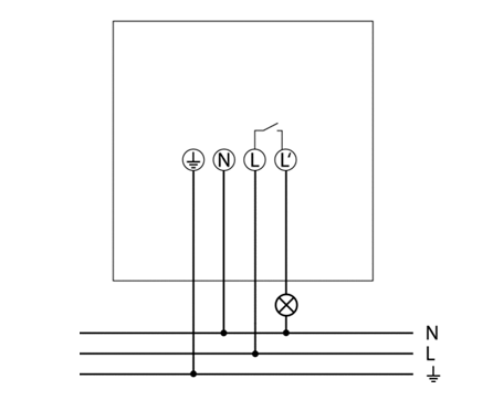 Схема підключення датчика руху theLuxa S180 WH