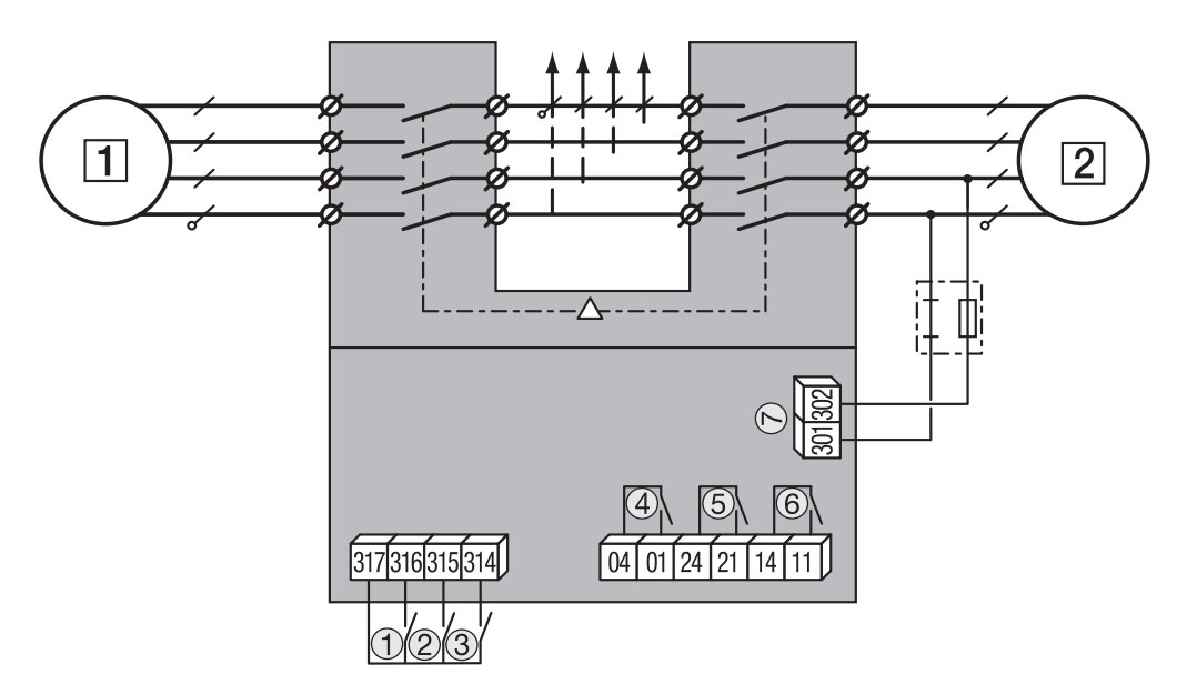 Как подключить переключатель нагрузки ETI MLBS CO 63 230VAC 4P