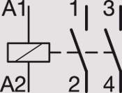 cхема контактов установочного реле хагер ERL218