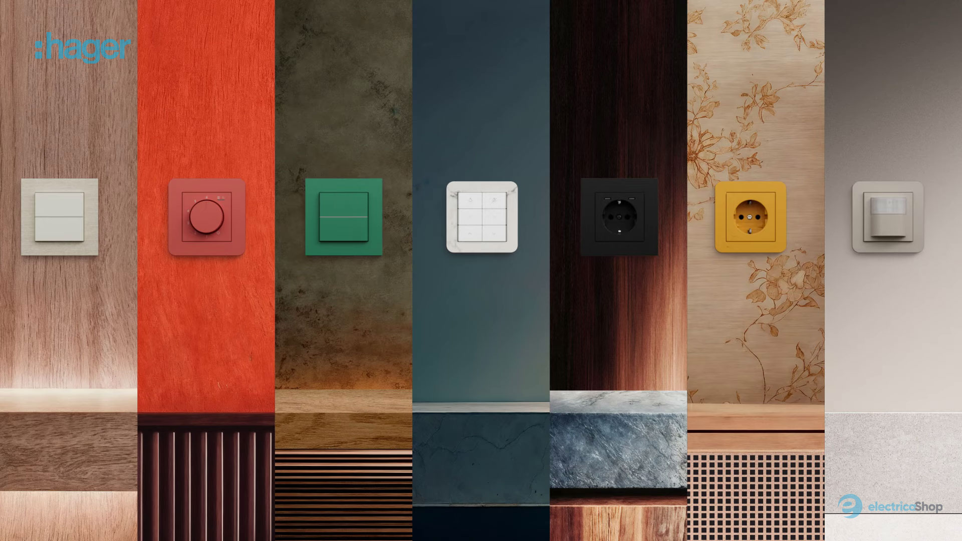 Hager нові серія розеток та вимикачів