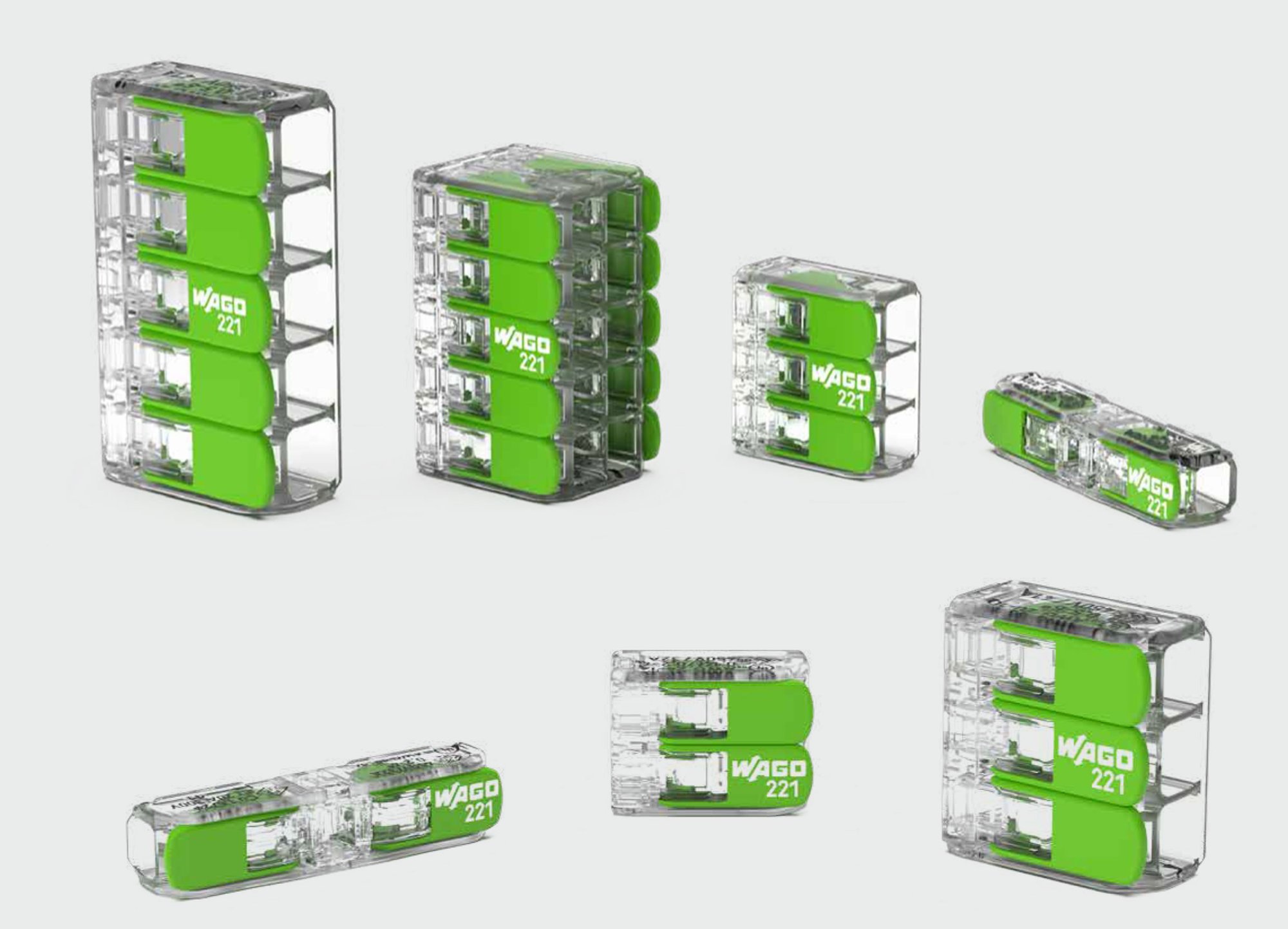 WAGO 221 Green Range в Украине — Электрика-ШОП