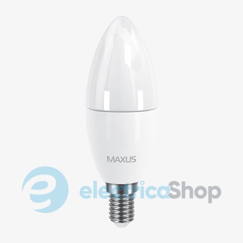 Лампа светодиодная MAXUS LED C37 6W 4100K 220V E14 (1-LED-534-02)