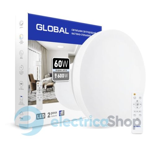 Світлодіодний світильник Global 60W 3000-6500K IP44 (1-GFN-60TW-01-C)
