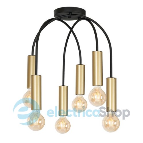 Люстра LUMINEX 0507 Loppe black/gold