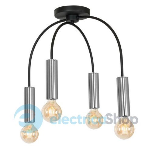 Люстра LUMINEX 0600 Loppe black/chrome