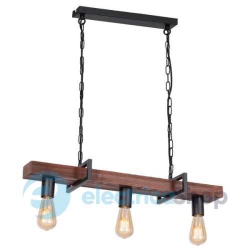 Люстра LUMINEX Hard 0665 dark wood/black