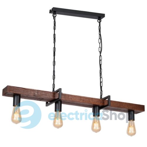 Люстра LUMINEX Hard 0666 dark wood/black