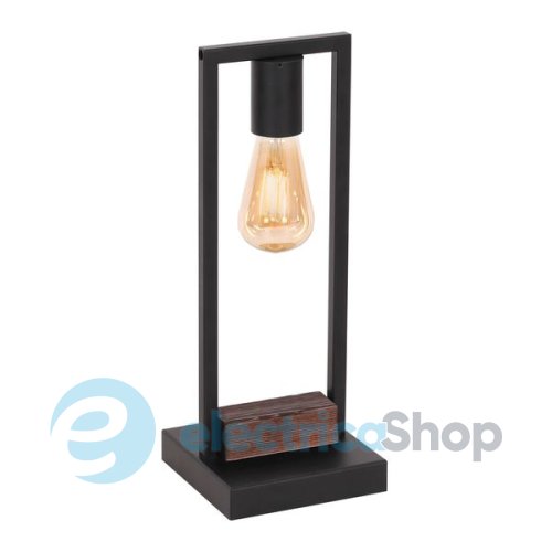 Настільна лампа LUMINEX Hard 0667 dark wood/black