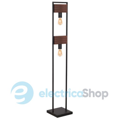 Торшер LUMINEX Hard 0668 dark wood/black