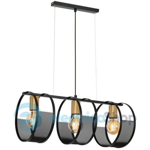 Люстра LUMINEX Siner 0697 black/gold