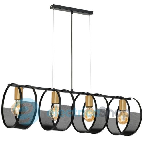 Люстра LUMINEX Siner 0698 black/gold