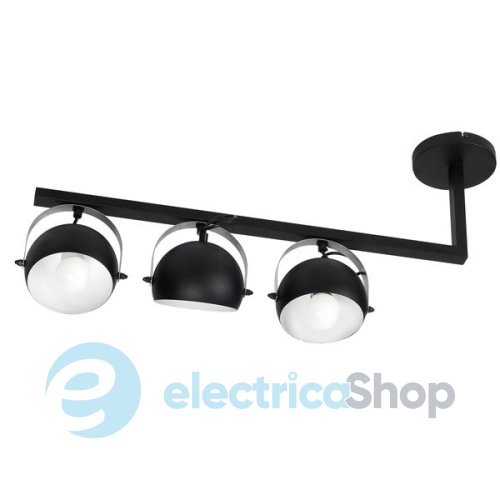 Люстра LUMINEX 0965 Ovo black/chrome