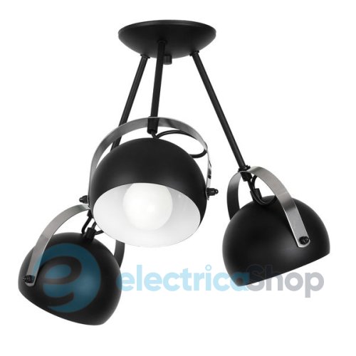 Люстра LUMINEX 0966 Ovo black/chrome