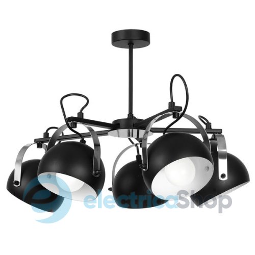Люстра LUMINEX 0968 Ovo black/chrome