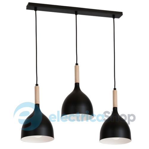 Люстра LUMINEX Noak 1193 black/wood