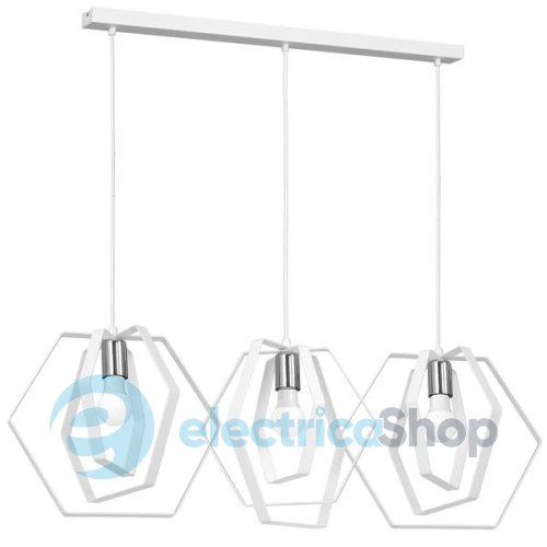 Люстра LUMINEX Hexagon 1297 white/chrome
