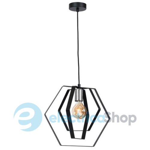 Люстра LUMINEX Hexagon 1298 black/chrome