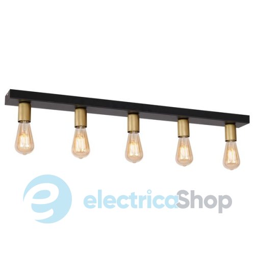 Люстра LUMINEX Filo black/gold 1307