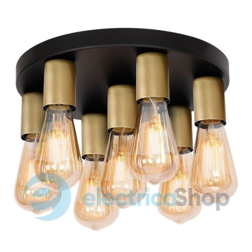 Люстра LUMINEX Filo black/gold 1308