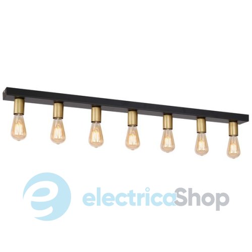 Люстра LUMINEX Filo black/gold 1309