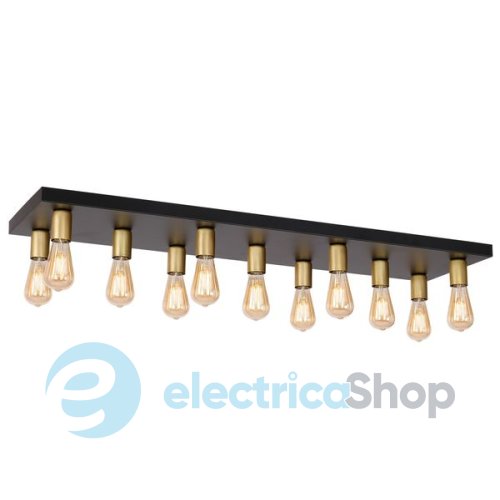 Люстра LUMINEX Filo black/gold 1310