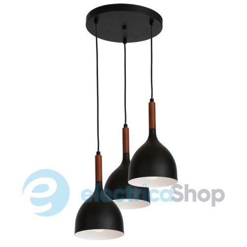 Люстра LUMINEX Noak 1390 black/dark wood