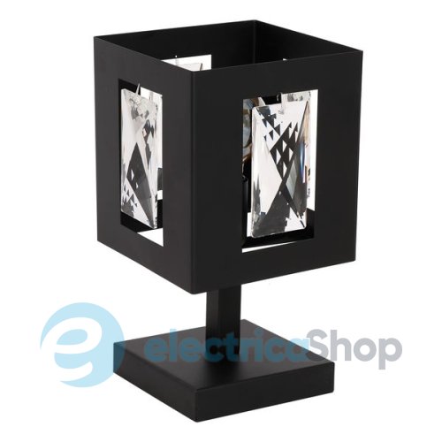Настільна лампа LUMINEX Kristall 7195 black