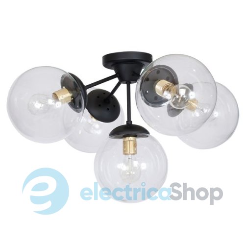 Люстра LUMINEX Hamar black/gold 8287 bulbholder