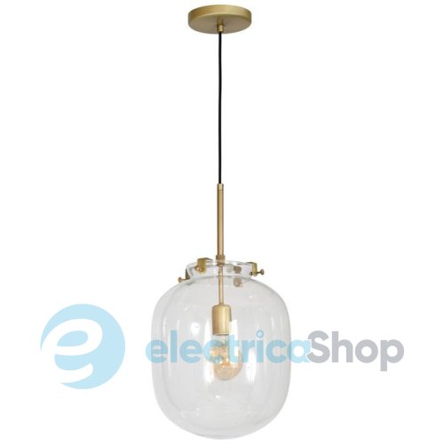 Люстра LUMINEX Baco brass/transparent 8354