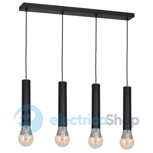 Люстра LUMINEX Lunae line black/chrome 8404