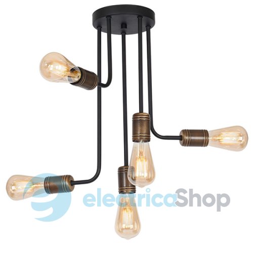 Люстра LUMINEX Candela 9766 antic brass