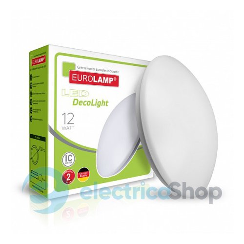 Светодиодный светильник Eurolamp DECO LIGHT круглый накладной 12W 4000K (LED-NLR-12W(A)