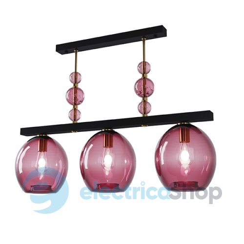 Люстра PikArt Colourglass Down 12101-4 pomegranate