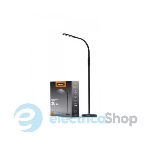 LED-торшер чорний VIDEX VL-TF0701B 10W 3000-5500K (25047)