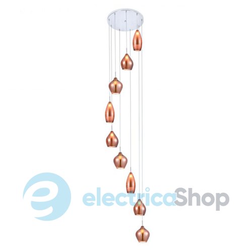 Подвесной светильник AZzardo Amber Milano 9 AZ3134 copper