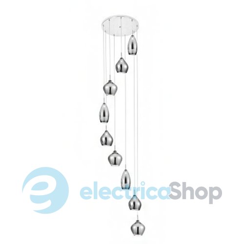 Подвесной светильник AZzardo Amber Milano 9 AZ3673 chrome