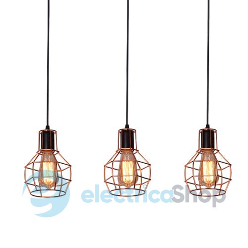 Підвісний світильник AZzardo Carron 3 Line AZ2141 copper